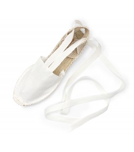 Espardenya de Pagès modelo Valenciana blanca cuña 2